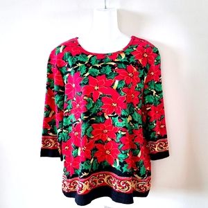 Vintahe Tradition Country Collection Festice Top with Red Sequins